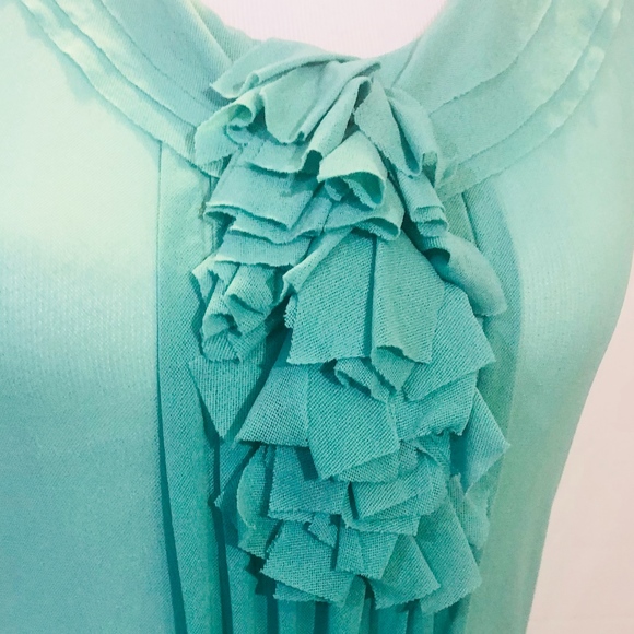 THE LIMITED GREEN MESH LAYERING TOP (S) - Picture 3 of 5